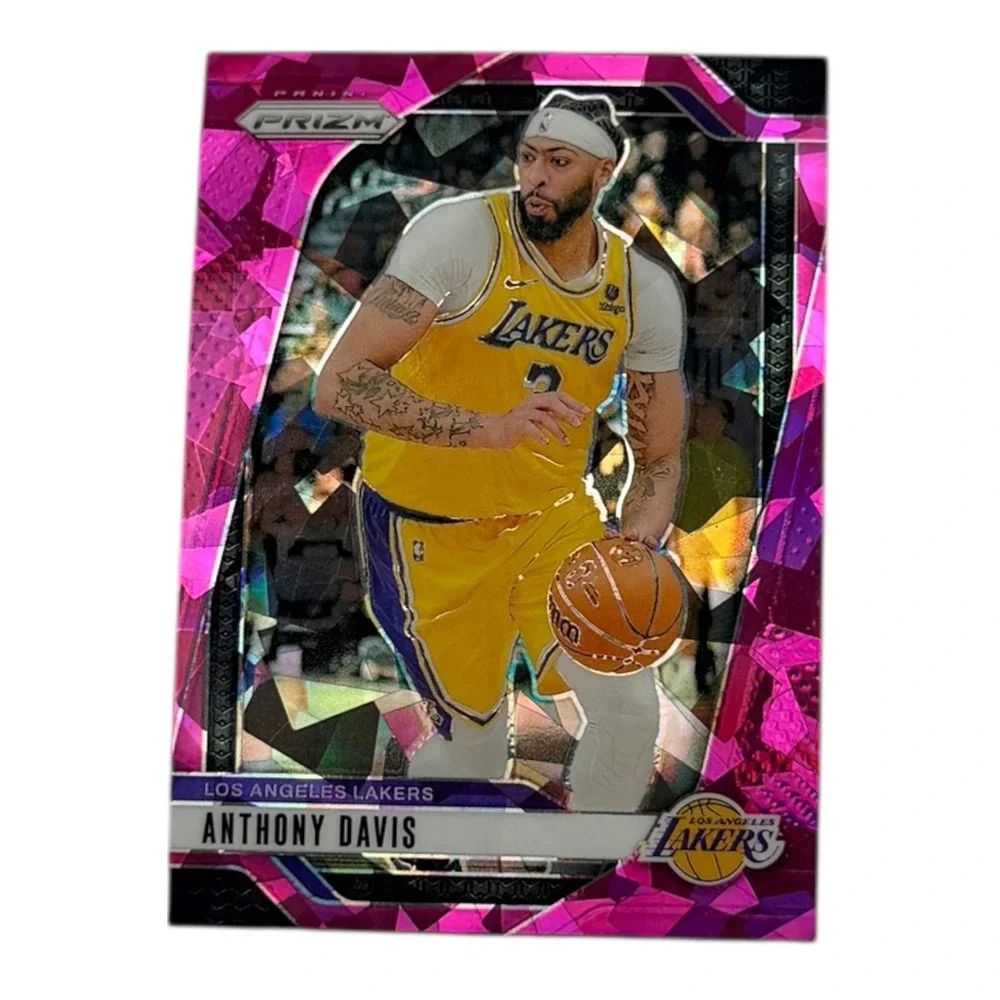 2024-25 Panini Prizm Anthony Davis Pink Ice Prizm Refractor #195 Lakers NBA Card